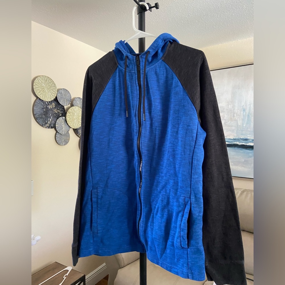 Blue/Gray Tony Hawk Men’s Jacket (L)